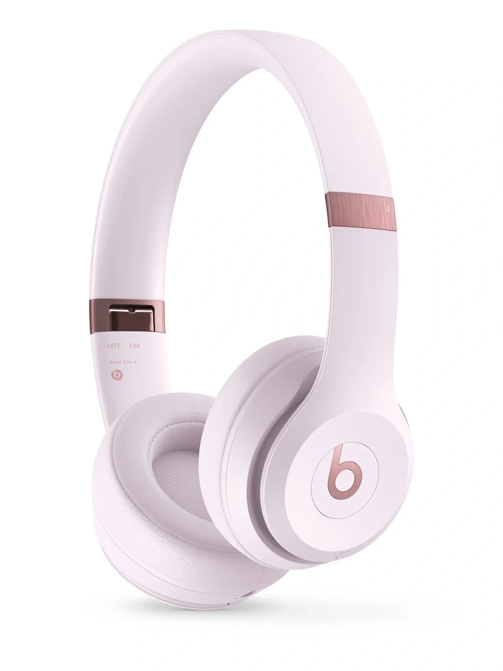 Used Apple Beats Solos Headphones — Light Pink with Rose Gold Trim